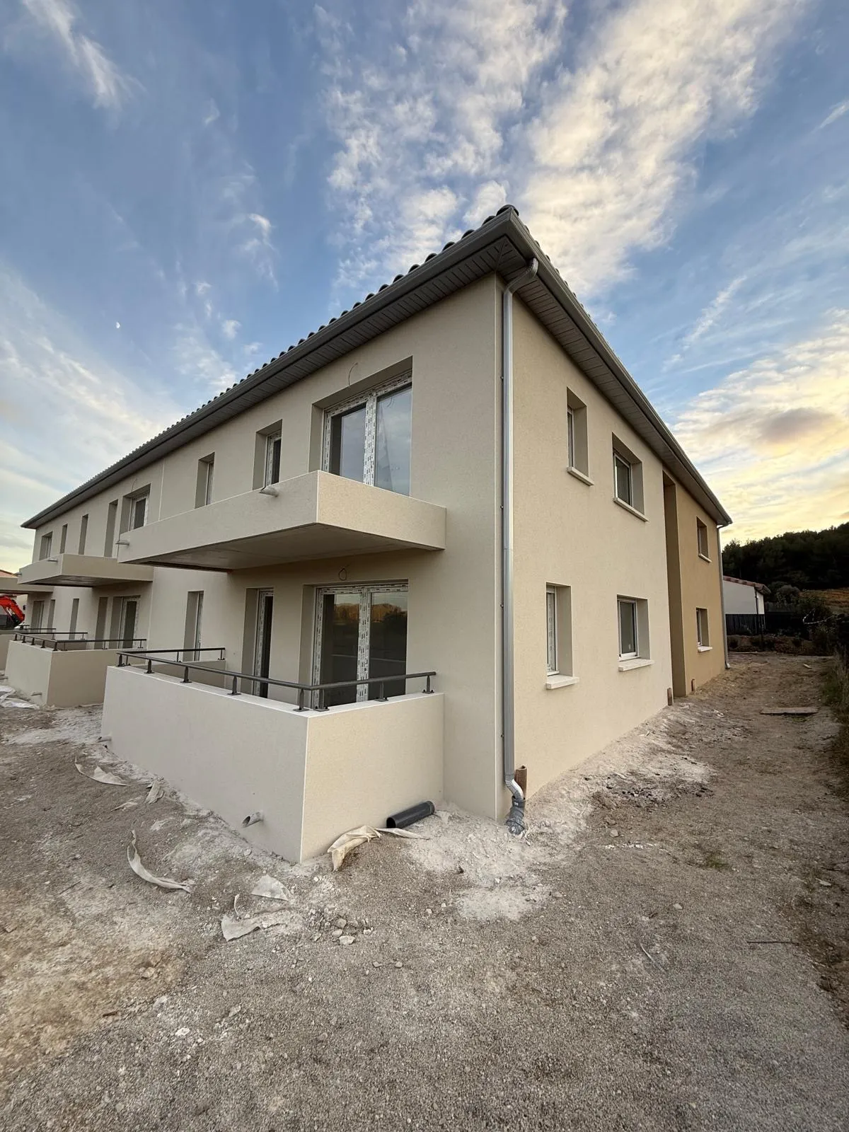 Résidence neuve — Gouttières aluminium